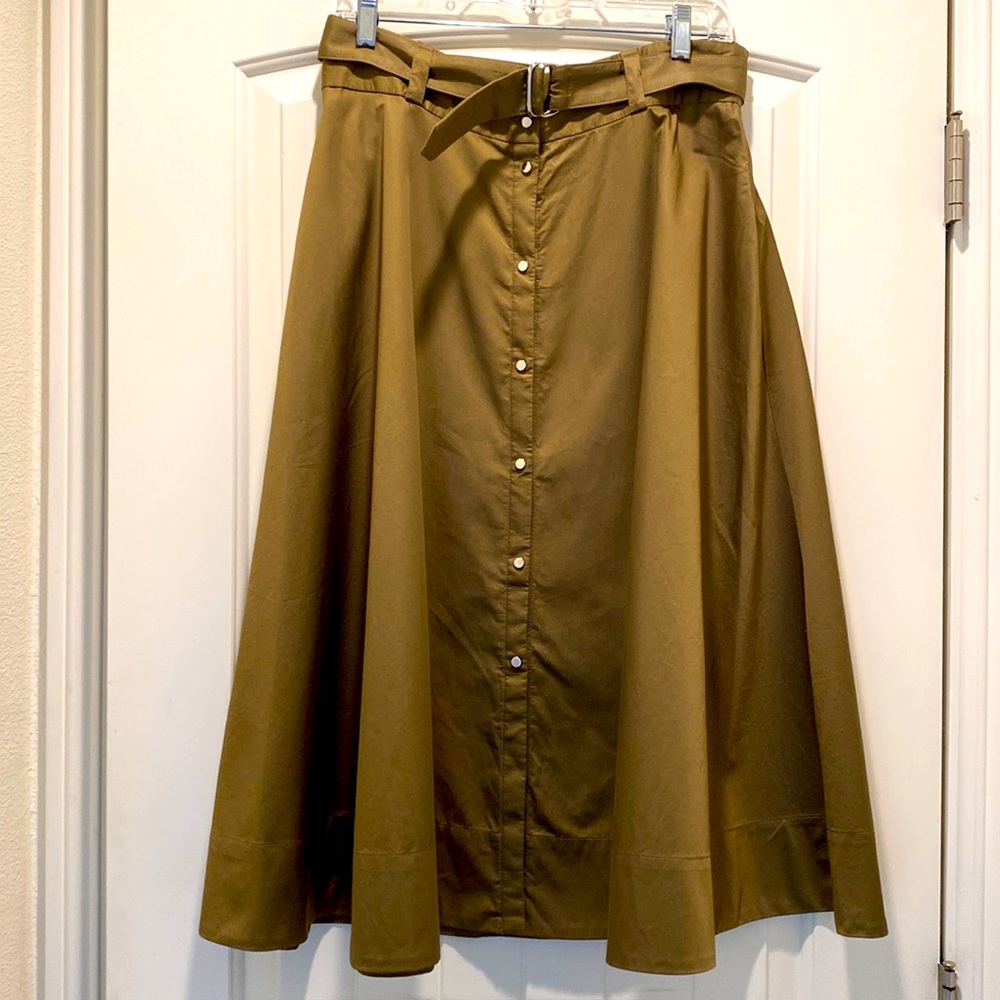 Gerard Darel A-line Button Skirt